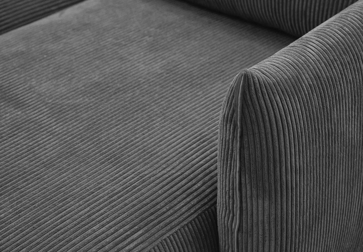 ECKSOFA TAUER 5-Sitzer, dunkelgrau - Dunkelgrau/Schwarz, Holzwerkstoff/Kunststoff (294/173cm) - Wozimo
