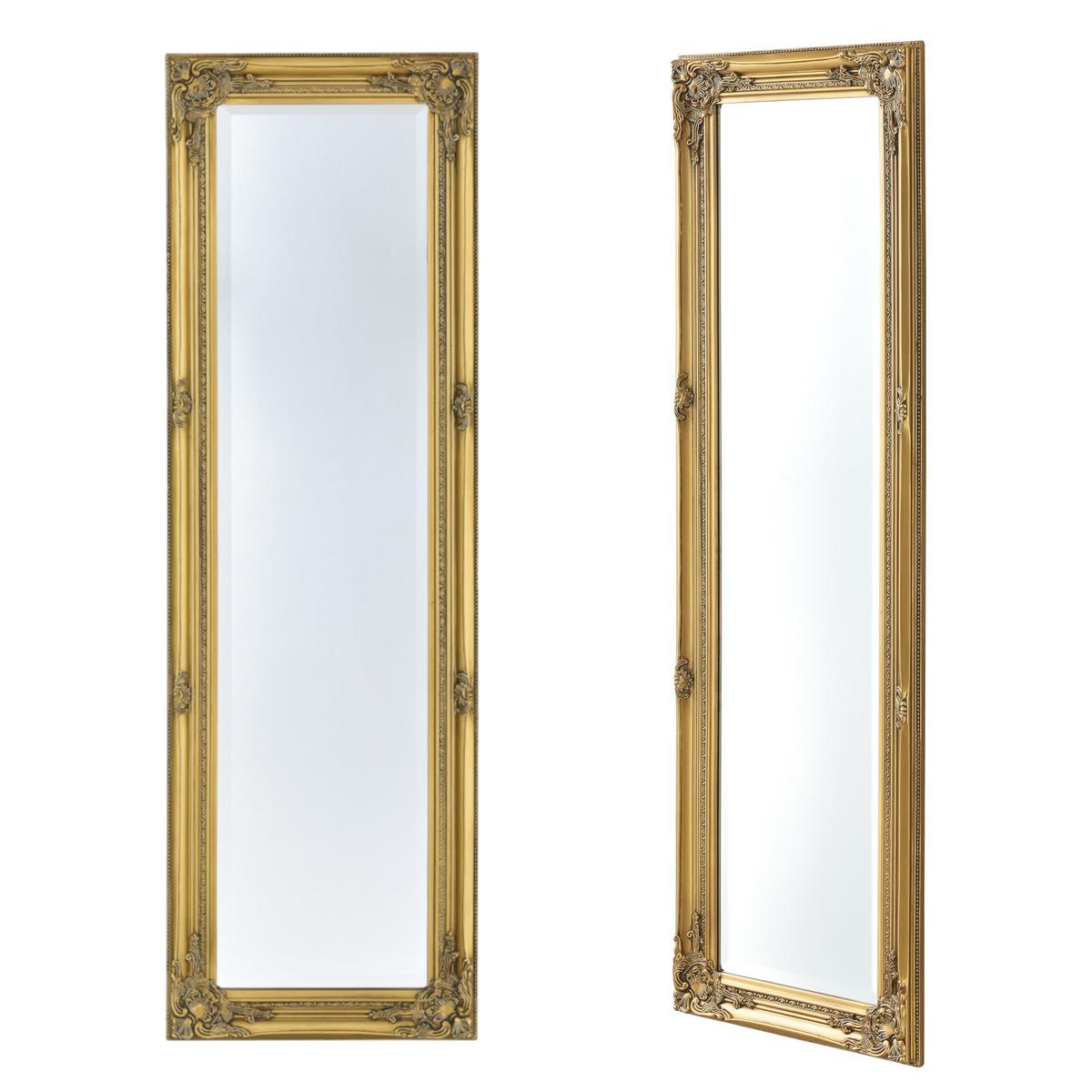 WANDSPIEGEL Livorno - Goldfarben, Glas/Holz (28.5/132/118cm) - [en.casa]