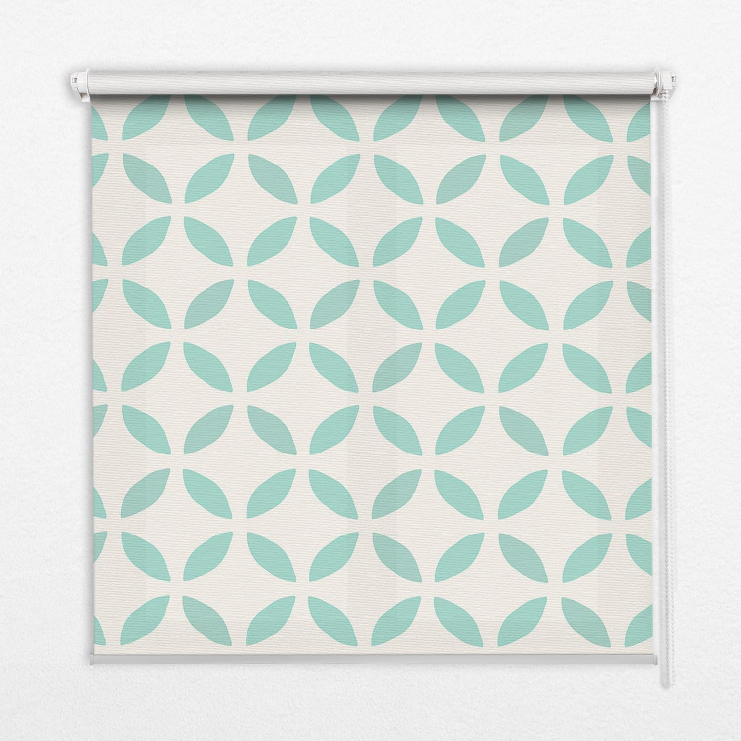 INNENROLLO - Fensterrollo - Rollo - 140x140 cm - Beige Muster - Beige, Kunststoff (140/140/0.5cm) - TULUP