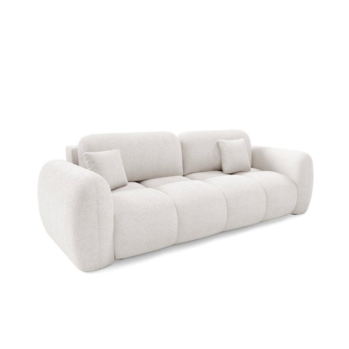 SOFA Livio 3 Sitzplätze Weiß - Weiß, Holz (270/95/121cm) - Petits-meubles