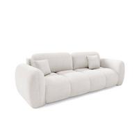 SOFA Livio 3 Sitzplätze Gebrochenes Weiß - Weiß, Holz (270/95/121cm) - Petits-meubles