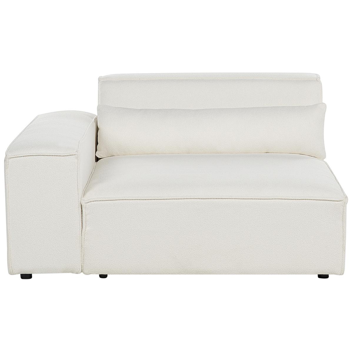 2-SITZER-SOFA Bouclé cremeweiß Hellnar - Weiß, Textil (262/70/126cm) - Beliani
