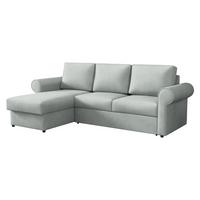 ECKSOFA Monaco - Hellgrau/Schwarz, Holz/Textil (246/155cm) - MIRJAN24