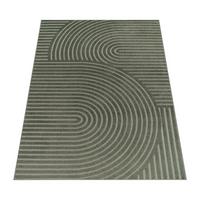 KURZFLORTEPPICH, mit Struktur, aus Polypropylen, Florhöhe 6 mm, Grün, 200 x 290 cm - Grün, Textil (290/200cm) - KADIMA DESIGN
