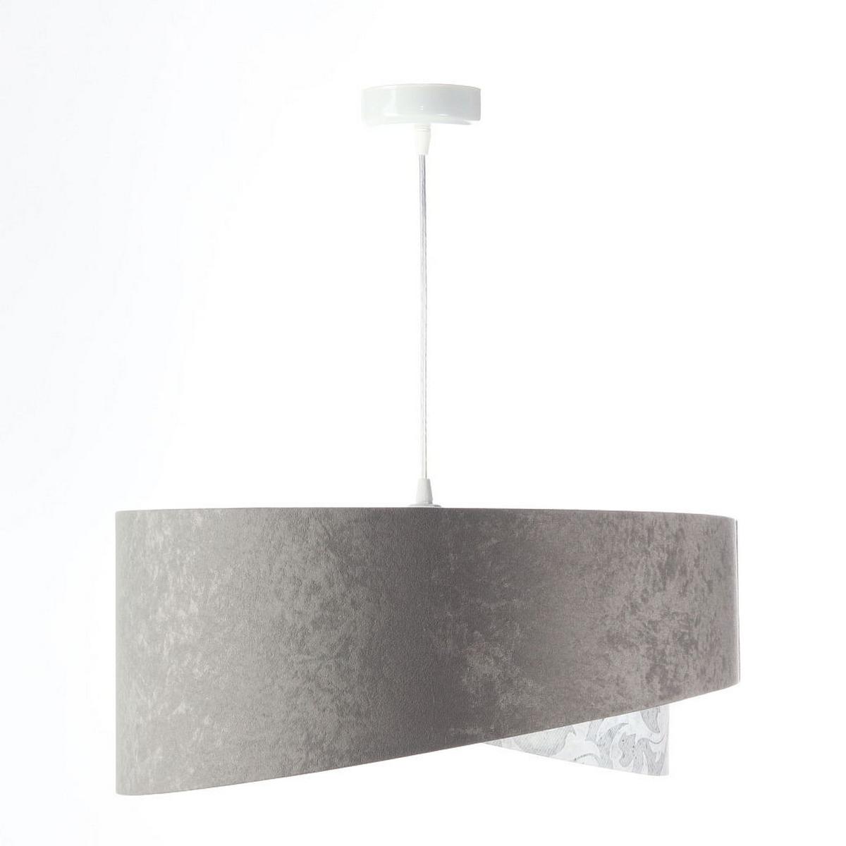 HÄNGELEUCHTE Grau 50/23 cm - Weiß, Kunststoff (50/1.3/23cm) - ONZENO