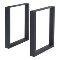 TISCHGESTELL-SET 2 TLG. Makers - Schwarz, Metall (60/72/10cm) - [en.casa]