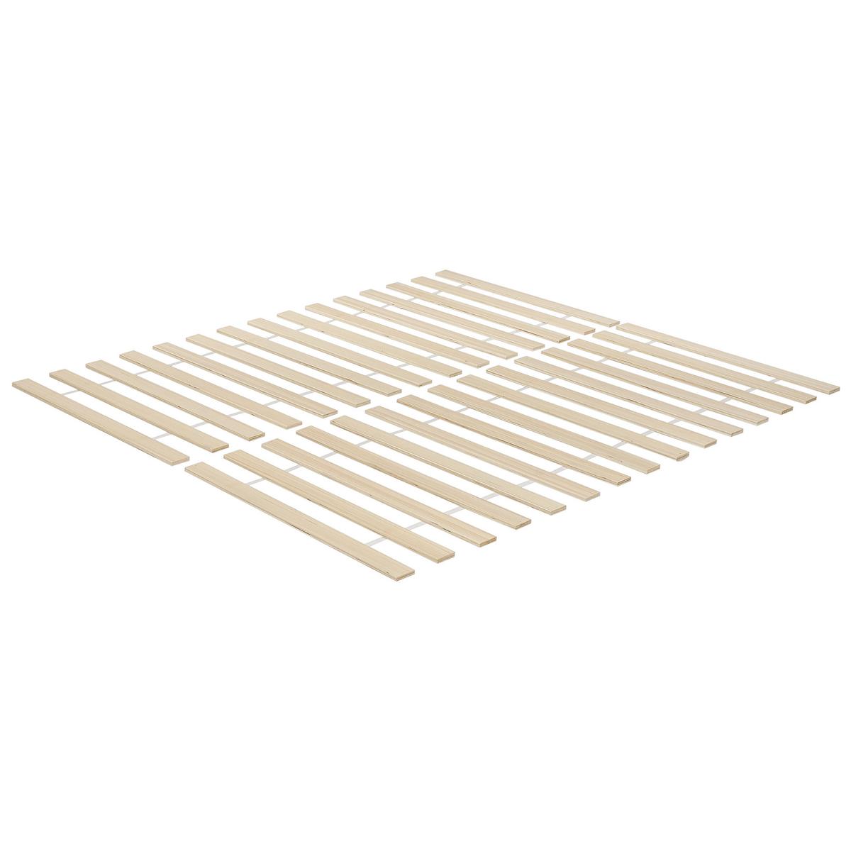 BETT mit Lattenrost 160x200 cm Weiß Olendon - Weiß, Holz (160/200cm) - Beliani