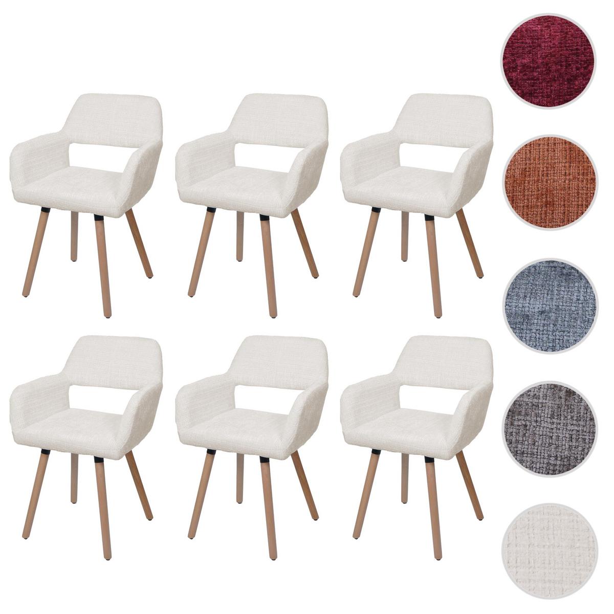 ESSZIMMERSTUHL Cremeweiß - Creme/Weiß, Textil (56/80/53cm) - MCW