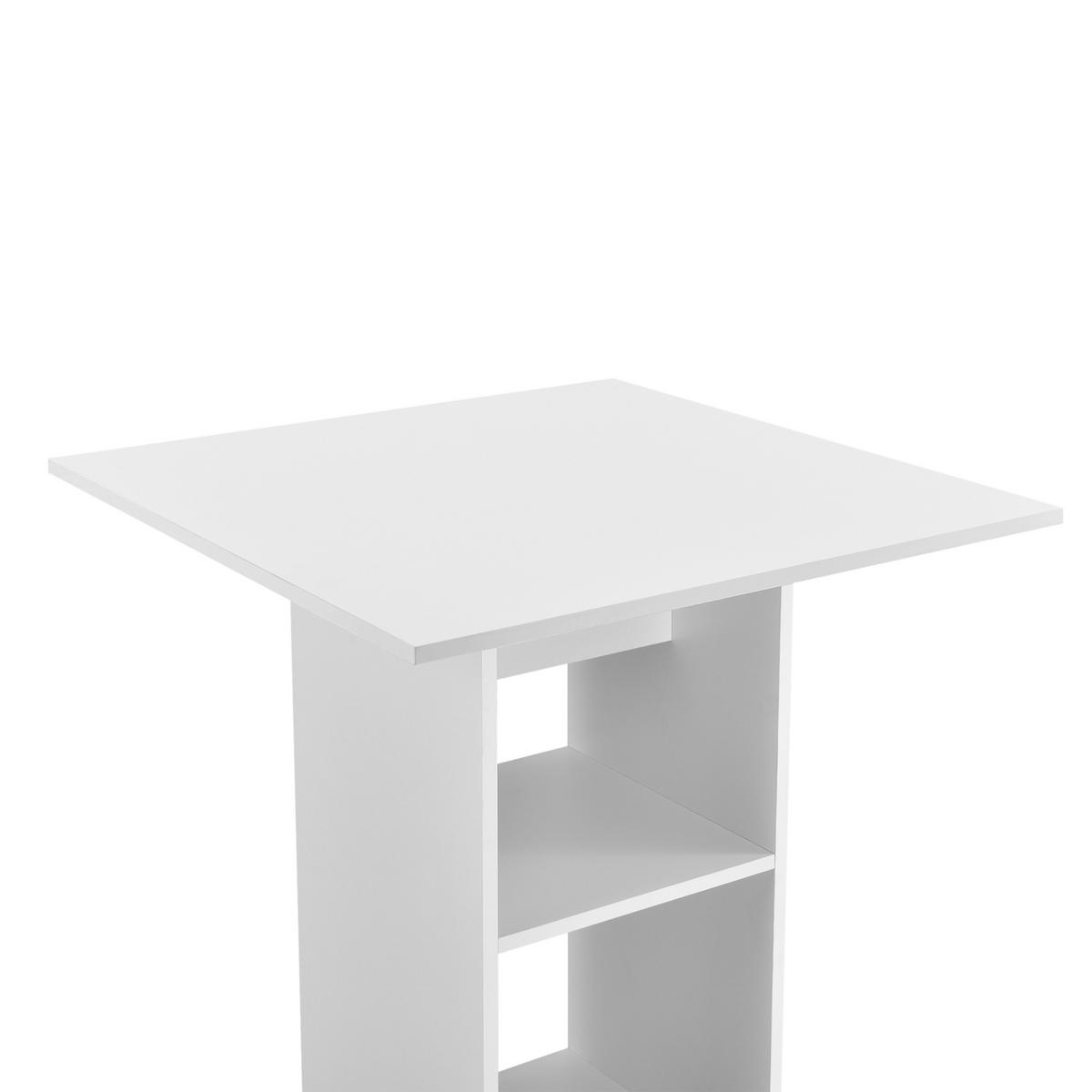 BARTISCH Visby - Weiß, Holzwerkstoff (70/70/110cm) - [en.casa]