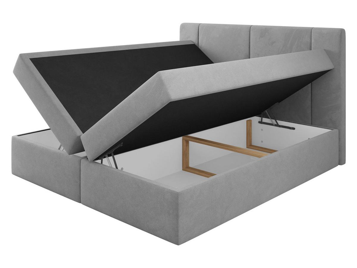 BOXBETT Michelle 160x200 - H3 - Creme/Schwarz, Holzwerkstoff/Kunststoff (160/200cm) - MIRJAN24
