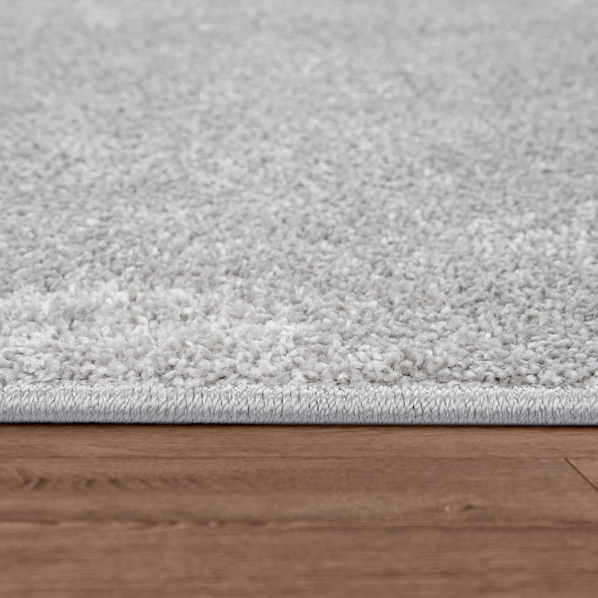 FLACHWEBETEPPICH Silberfarben 60 x 100 cm - Silberfarben, Kunststoff (60/100cm) - TT Home
