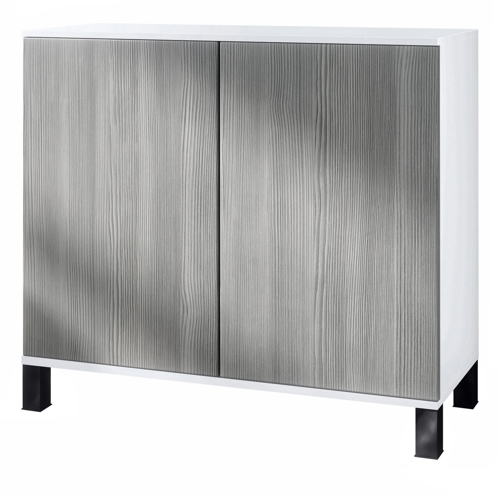 KOMMODE Skadu Avola-Anthrazit - Anthrazit, Holzwerkstoff (92.5/84.5/35cm) - Vladon