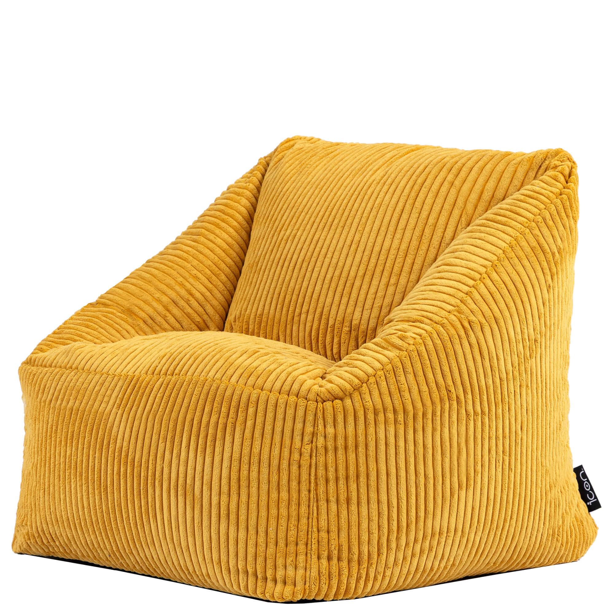 SITZSACK Flauschig für Kinder - Gelb, Textil (55/44/55cm) - icon