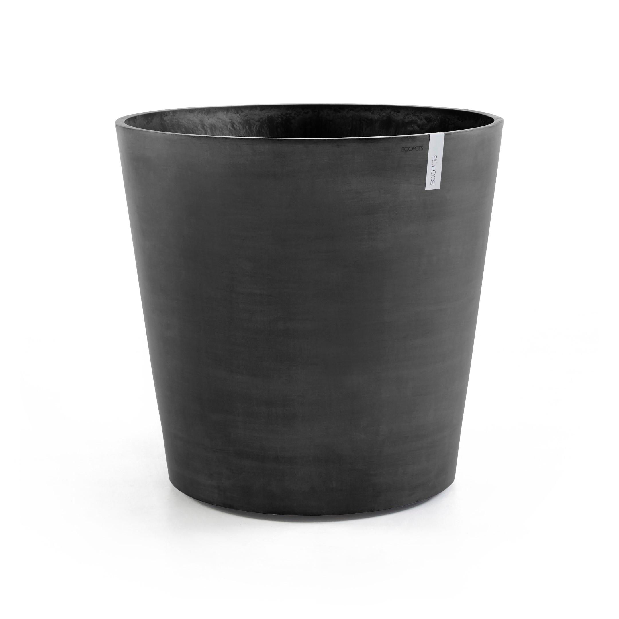 BLUMENTOPF Amsterdam Wheels 60/56 cm Dunkelgrau - Dunkelgrau, Kunststoff (60/56cm) - Ecopots