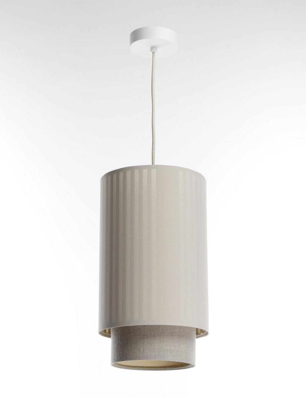 HÄNGELEUCHTE Beige 20/105 cm - Beige, Kunststoff (35/0.3/105cm) - ONZENO