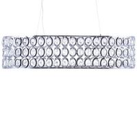 HÄNGELEUCHTE Tenna 93x29x133 cm - Silberfarben, Metall (29/93/133cm) - Beliani