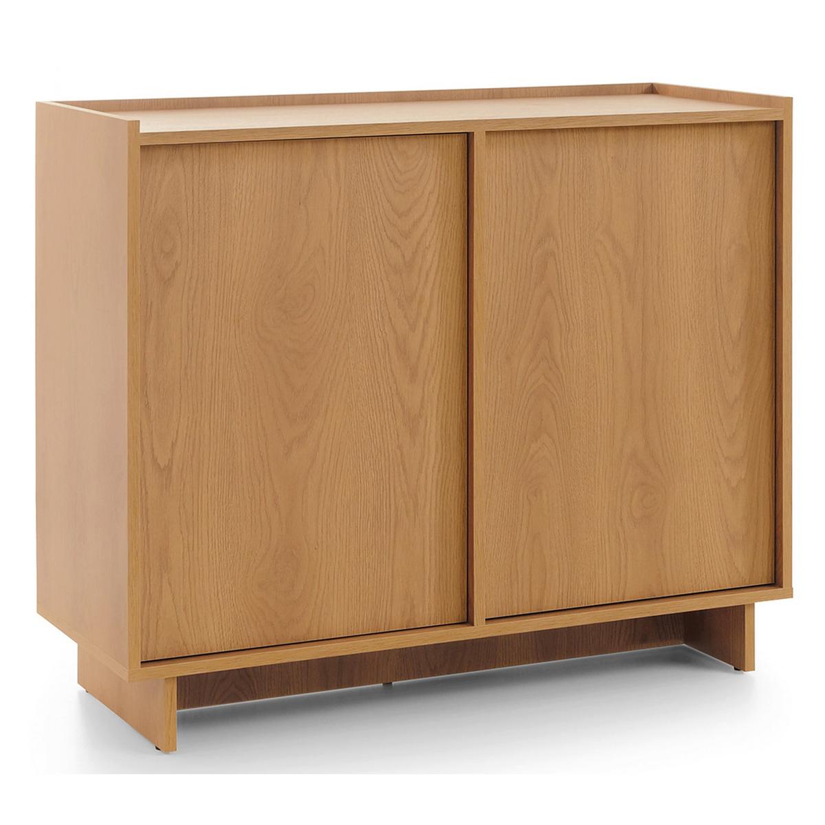 SIDEBOARD Yasumi 2-türig 98 cm - Eichefarben, Holzwerkstoff (98/82/39cm) - Selsey