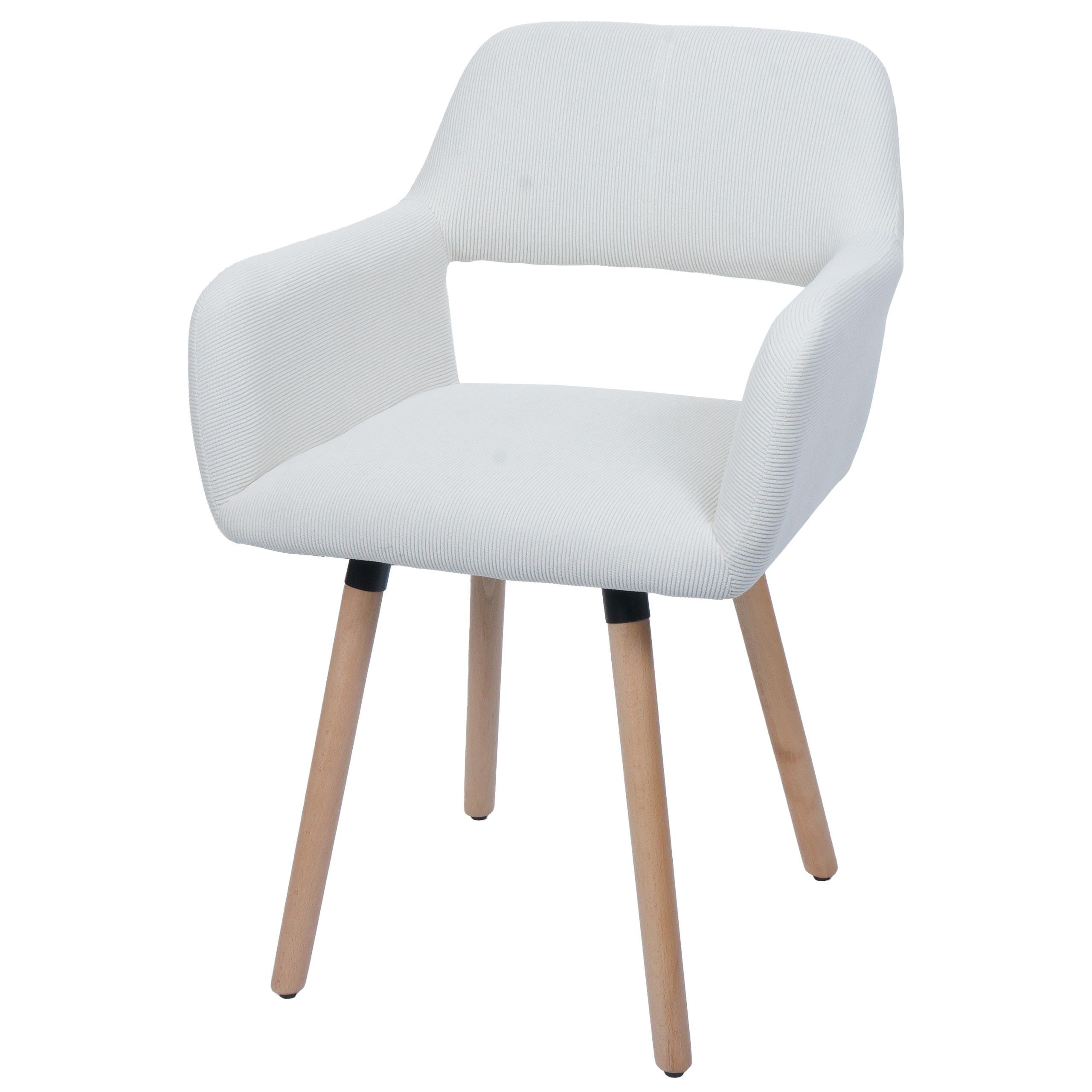 ESSZIMMERSTUHL Cremeweiß - Creme/Weiß, Textil (56/80/53cm) - MCW