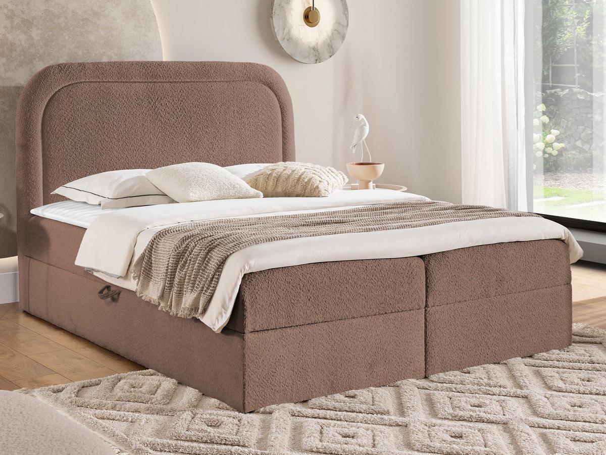 BOXBETT Bonito - H3 - Schwarz/Braun, Holz/Holzwerkstoff (120/200cm) - MIRJAN24