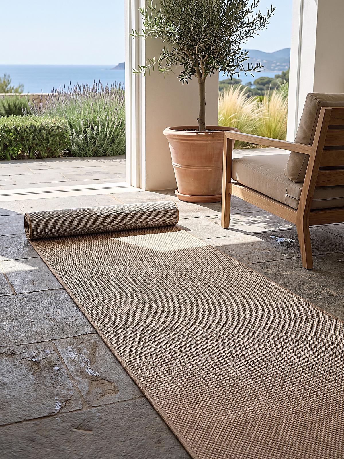 TEPPICHLÄUFER Uni BORNO Polypropylen Natur 80 x 150 cm - Beige, Textil (80/150cm) - KADIMA DESIGN