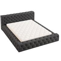 POLSTERBETT Palini 180x200 Schwarz - Schwarz, Textil (180/200cm) - Graingold
