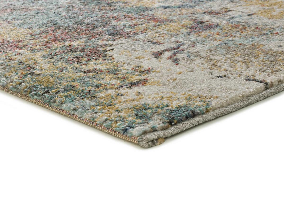 OUTDOORTEPPICH Mehrfarbig Luna 80/150 cm - Blau/Rostfarben, Textil (80/150cm) - Atticgo