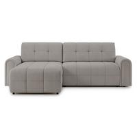 ECKSOFA Simolla Greige links - Taupe/Schwarz, Kunststoff/Textil (268/180cm) - Selsey