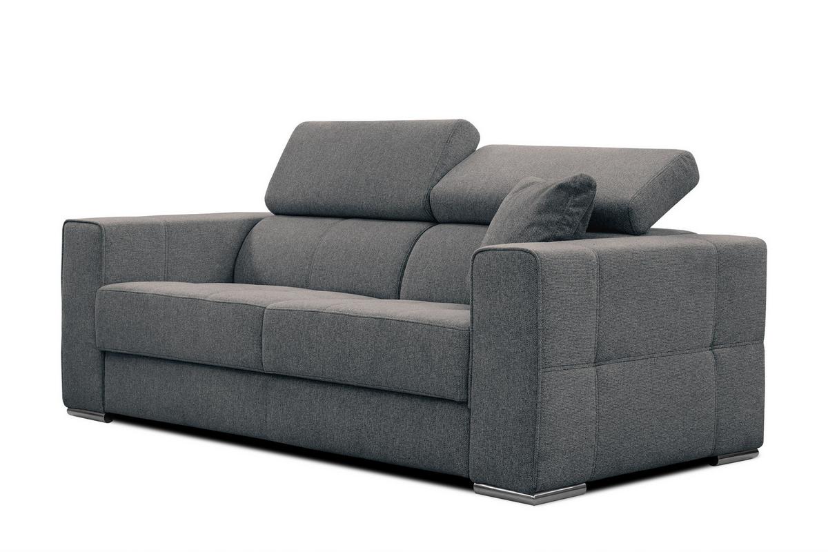 SOFA QUARTZ 3-Sitzer, dunkelgrau - Dunkelgrau, Holzwerkstoff/Textil (202/80/102cm) - Wozimo