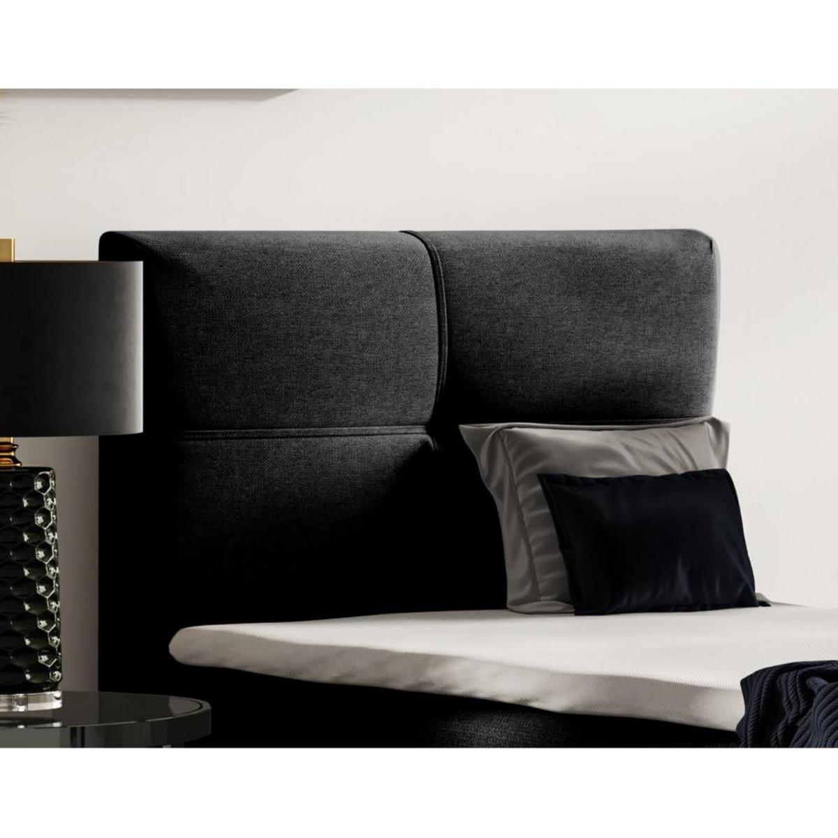 POLSTERBETT Helen Mini 103/206/106 schwarz - Schwarz, Holzwerkstoff/Textil (100/200cm) - Beautysofa