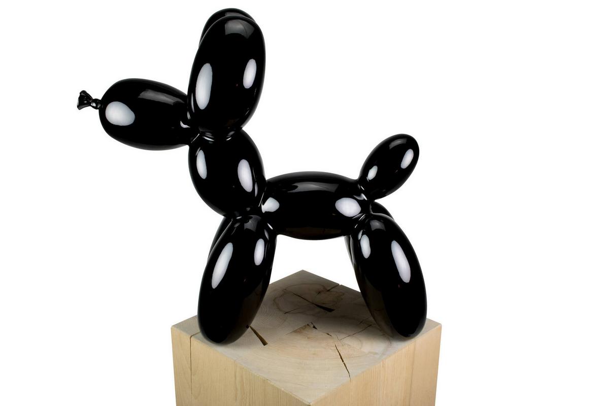 SKULPTUR Schwarz 50/46 cm - Schwarz, Stein (3.8/46/18cm) - KUNSTLOFT