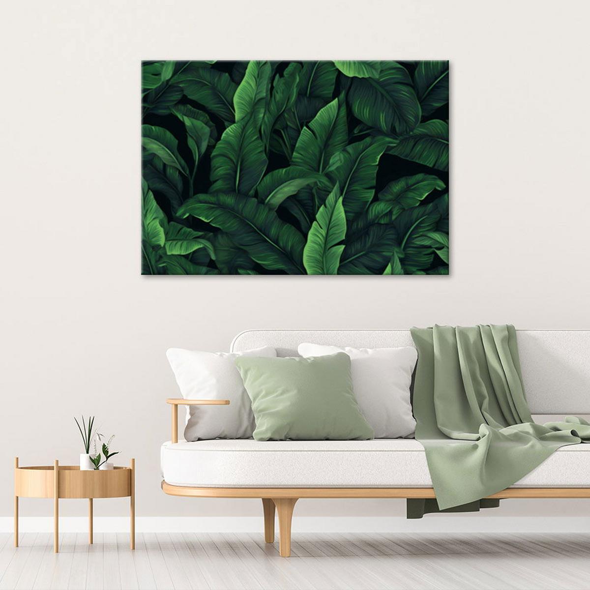 KUNSTDRUCK Grün 120/80 cm - Grün, Textil (120/80cm) - KUNSTLOFT