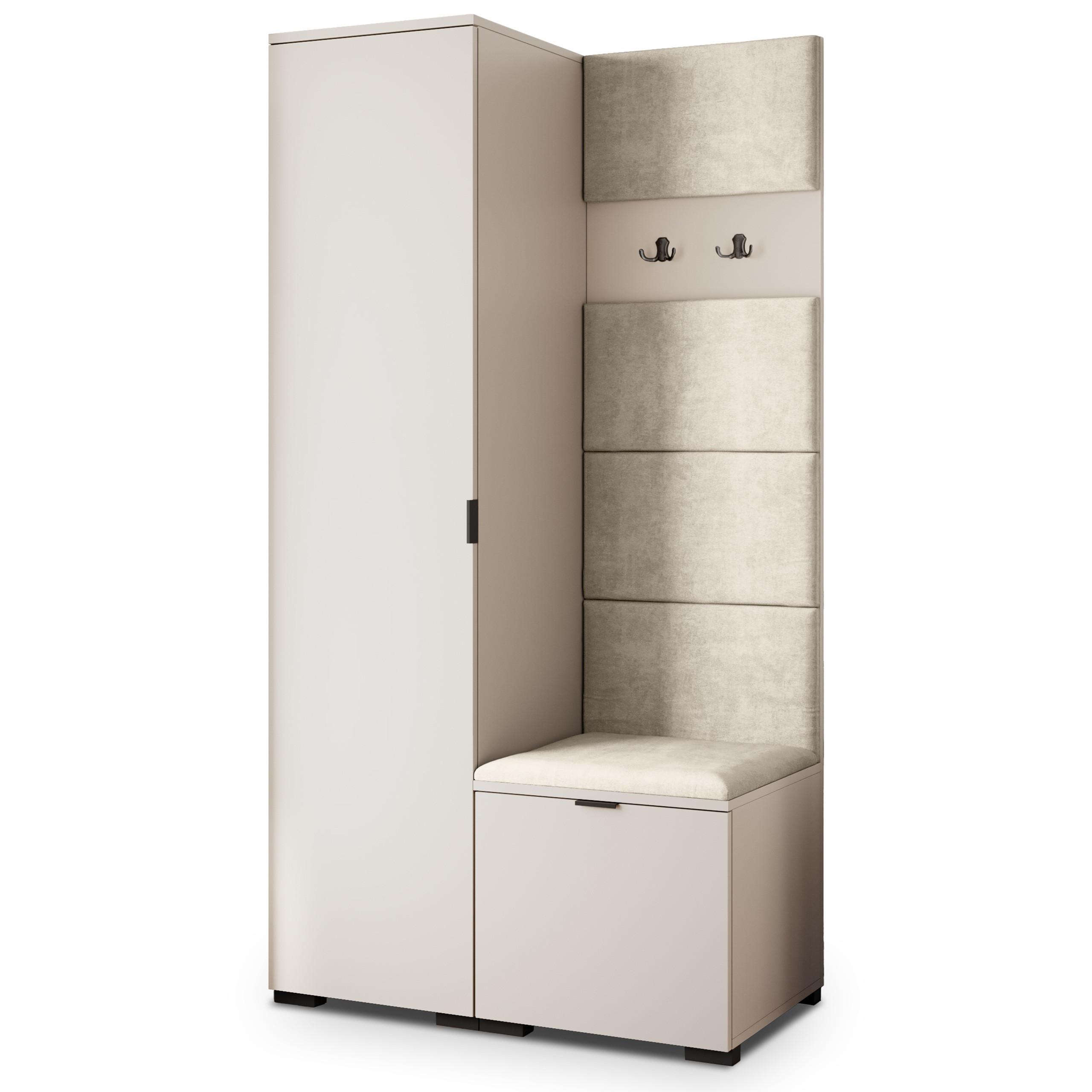 GARDEROBENSCHRANK LORI 95/181/51 cm Modern Kaschmir - Kaschmir/Beige, Holzwerkstoff (95/181/51cm) - MASSENO