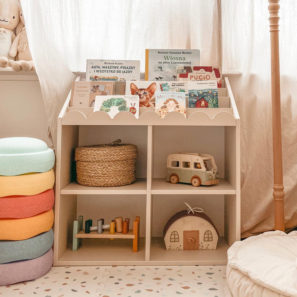 BÜCHERREGAL Book Nook Beige - Beige, Holzwerkstoff (71/76/33cm) - Petits-meubles