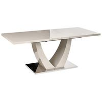 ESSTISCH ausziehbar Hellbeige 160-200/90 cm Merran - Beige, Holzwerkstoff (160/90/76cm) - Beliani