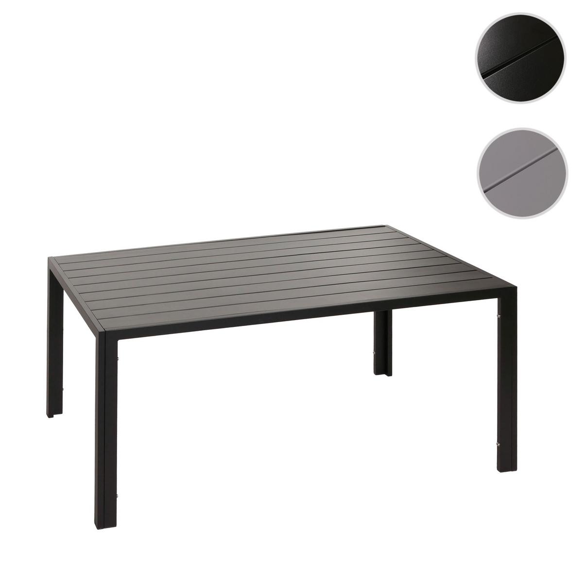 ALU-ESSTISCH rechteck Anthrazit - Anthrazit, Metall (80/140/72cm) - MCW