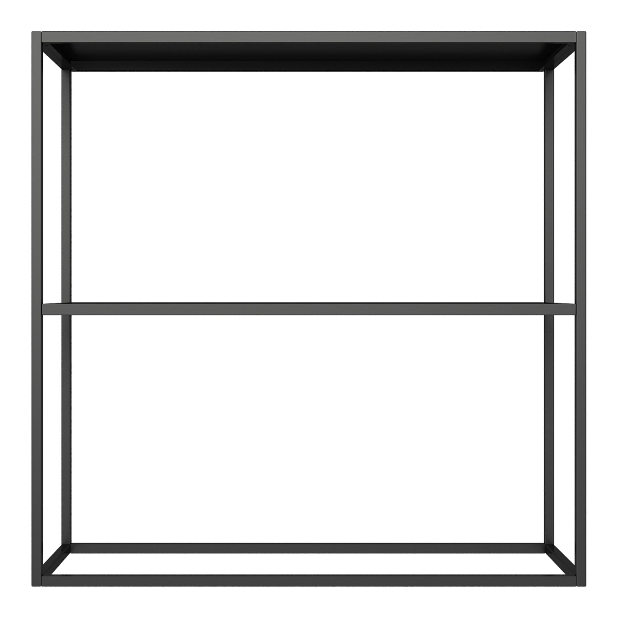 KONSOLENTISCH Strömstad - Schwarz, Metall (26/80/80cm) - [en.casa]