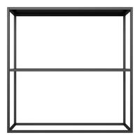 KONSOLENTISCH Strömstad - Schwarz, Metall (26/80/80cm) - [en.casa]