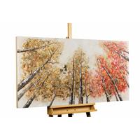 ÖLGEMÄLDE 140/70 cm - Gelb/Rot, Holz/Textil (140/70cm) - KUNSTLOFT