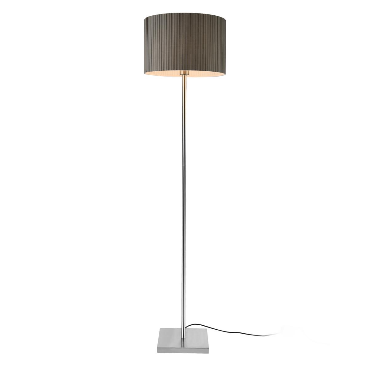 STEHLEUCHTE Coimbra - Grau, Metall (38/38/151cm) - lux.pro