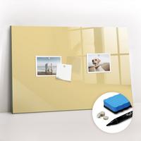 MAGNETTAFEL 60x40 Creme schwarzer Marker - Creme, Glas (60/0.4/40cm) - TULUP