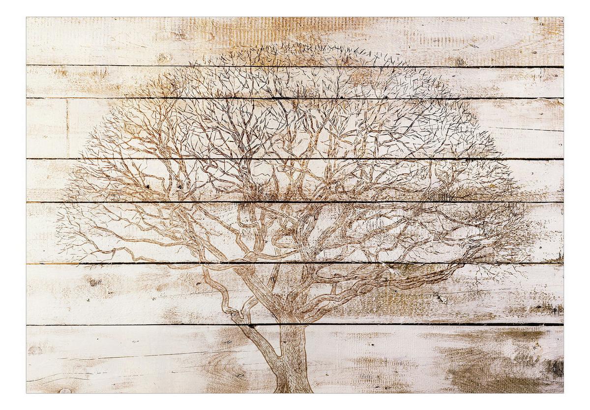 SELBSTKLEBENDE FOTOTAPETE 196/140 cm - Braun, Kunststoff/Textil (196/1cm) - KUNSTLOFT
