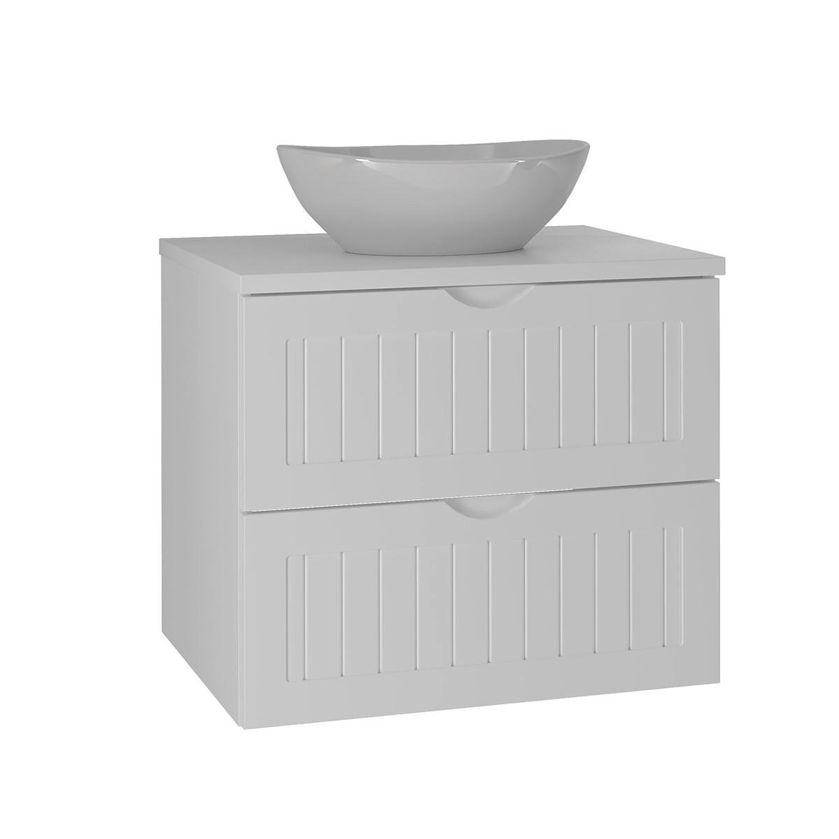 WASCHTISCH 60.6cm Soline Weiß - Weiß, Holzwerkstoff (60.6/52.2/46.5cm) - Petits-meubles