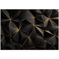FOTOTAPETE Abstrakt Geometrisch Schwarz 250x175 cm - Multicolor, Papier (250/175cm) - Wallarena