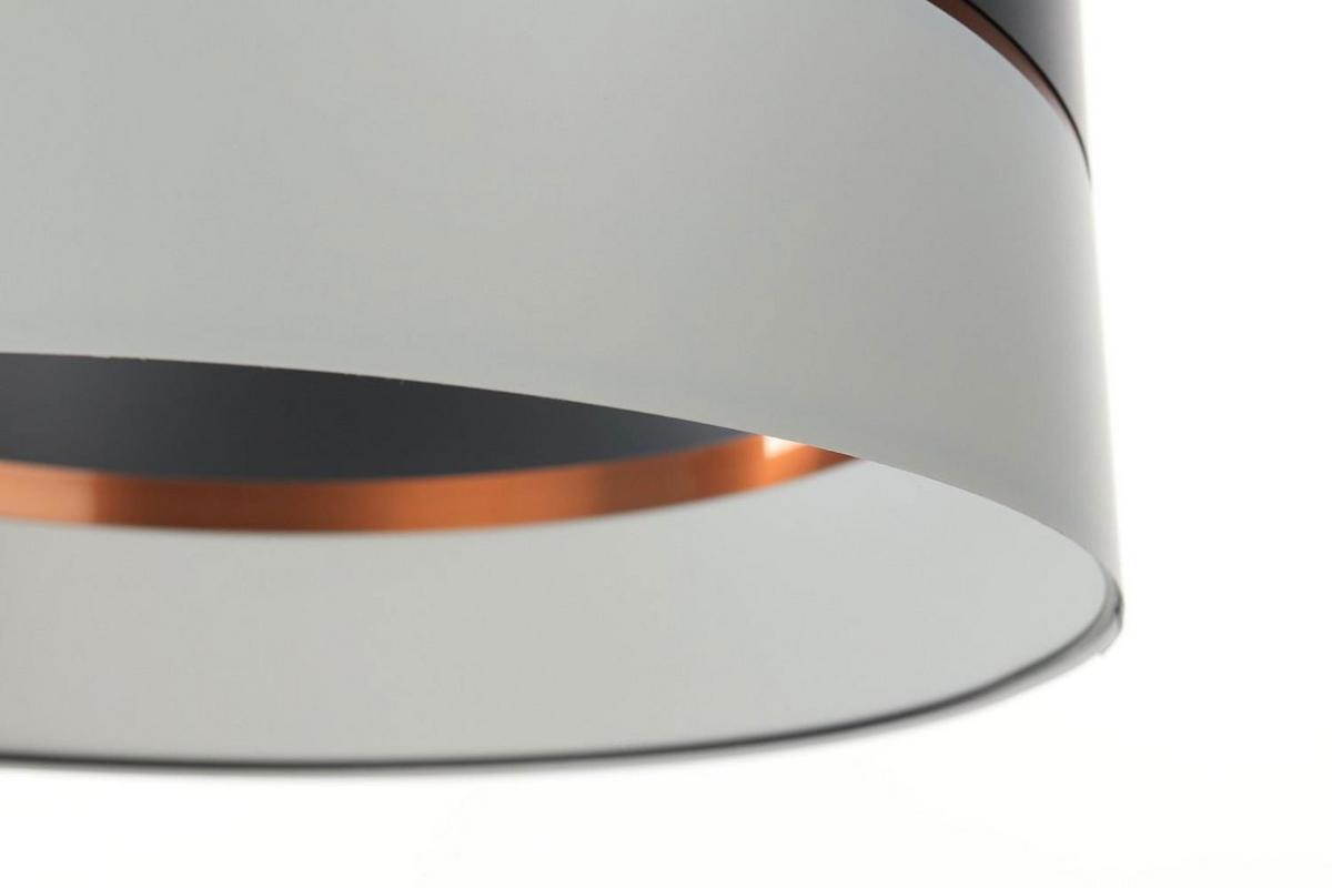 HÄNGELEUCHTE Grau 30/21 cm - Grau/Kupferfarben, Kunststoff (30/0.45/21cm) - ONZENO
