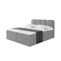 BOXBETT mit Matratze H4 - NINA - 140x200 cm - Hellgrau - Hellgrau, Holzwerkstoff (140/200cm) - ALTDECOR