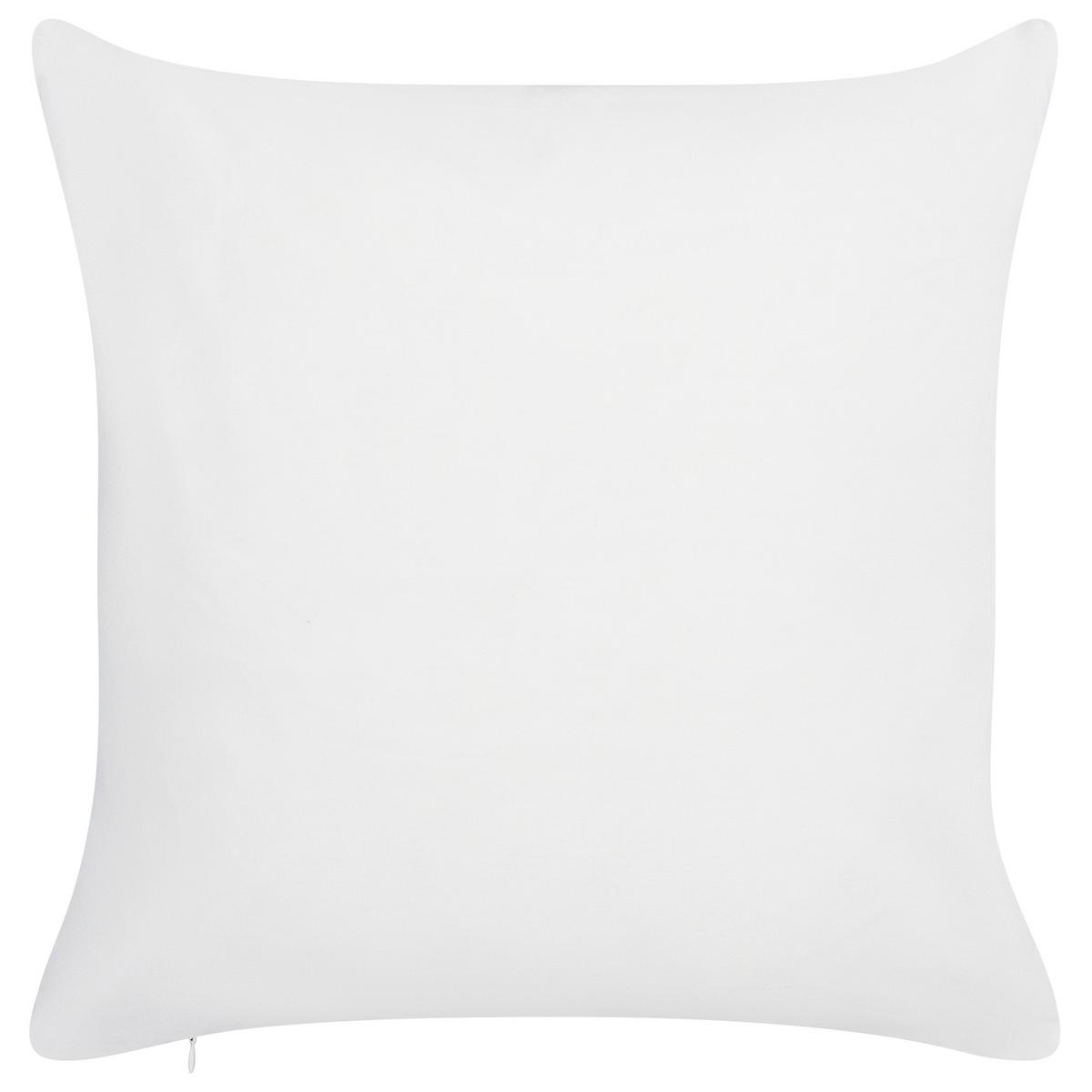 GARTENKISSEN 2er-Set abstraktem Motiv pastellrosa 45/45 cm Campei - Rosa, Textil (45/45cm) - Beliani