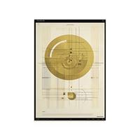 POSTER Goldener Schnitt Mathematik A4 Rahmenlos - Klar, Papier (29.7/5/21cm) - Nacnic