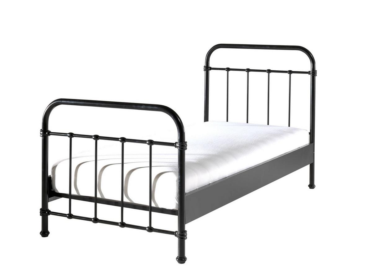 METALLBETT Karlyn 210x111x98 aus Metall in Schwarz - Schwarz, Metall (90/200cm) - 58aufmkessel