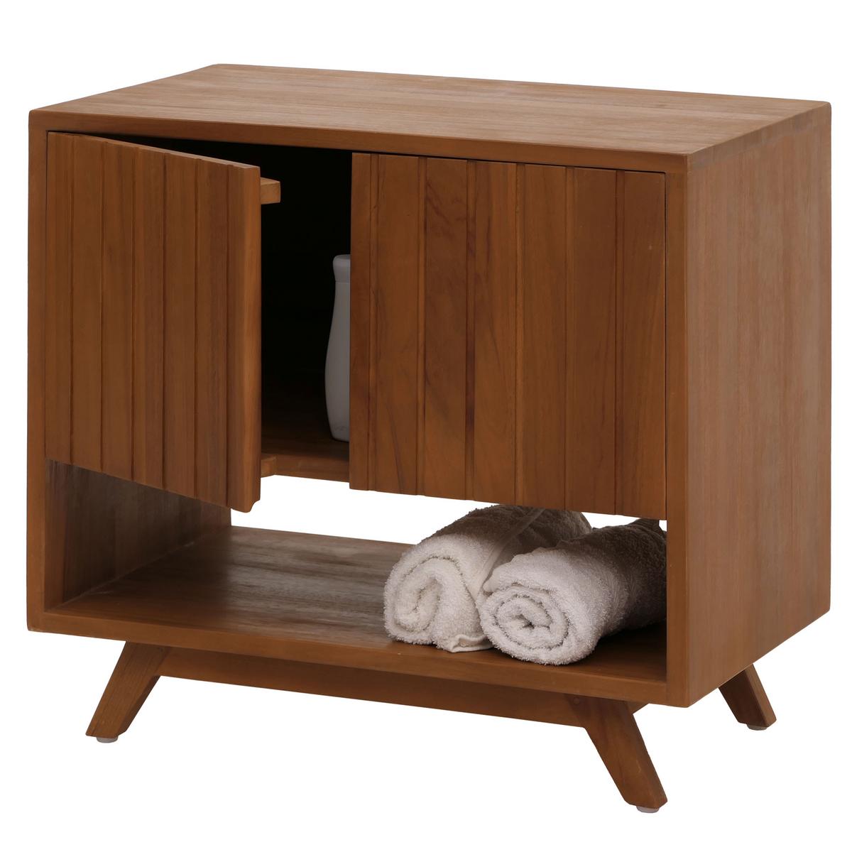 WASCHBECKENUNTERSCHRANK Braun - Braun, Holz (65/61/40cm) - MCW