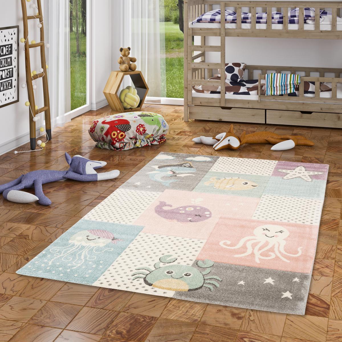 KINDER TEPPICH MAUI KIDS UNTERWASSERWELT - Multicolor, Textil (160/230cm) - Pergamon